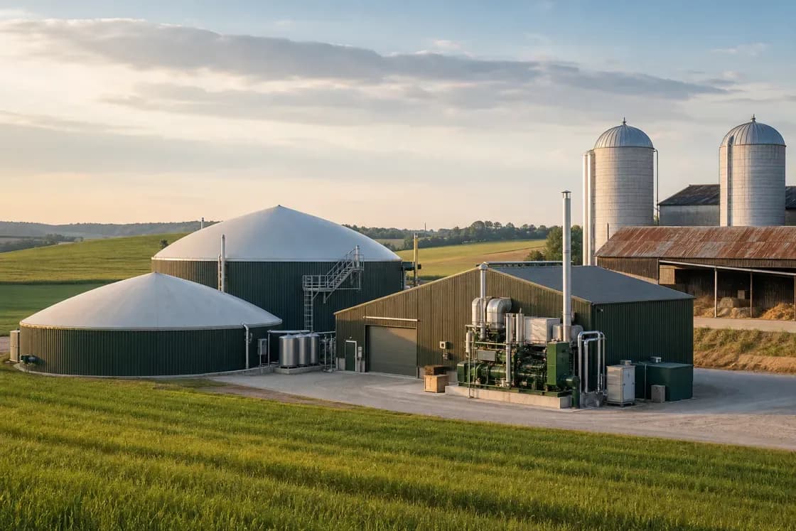Agricultural biogas plant