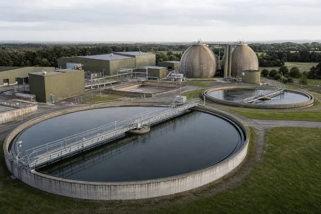 Municipal wastewater treatment facility
